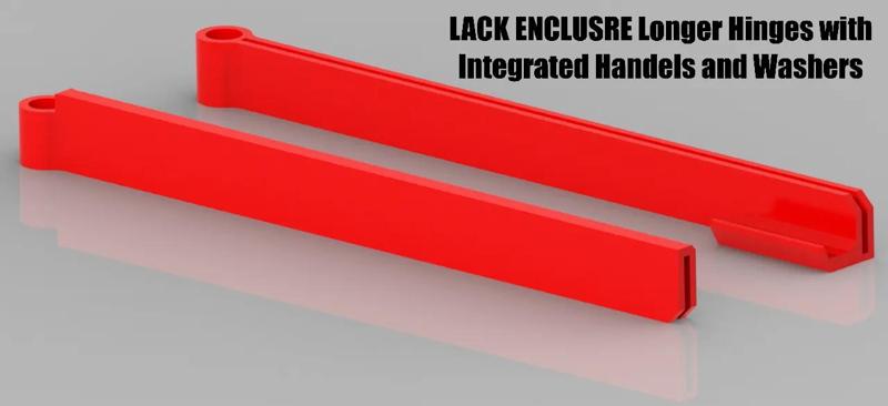 Original Lack Enclosure - Hinges with integrated Handles   