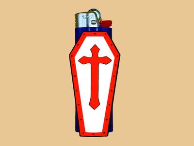 Coffin lighter case