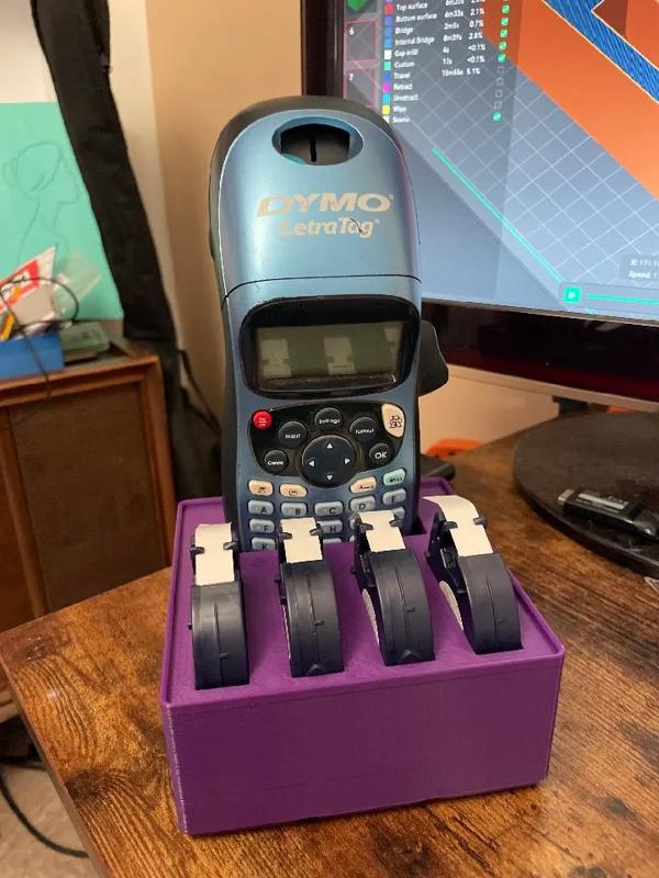 Gridfinity Dymo Letratag Stand   