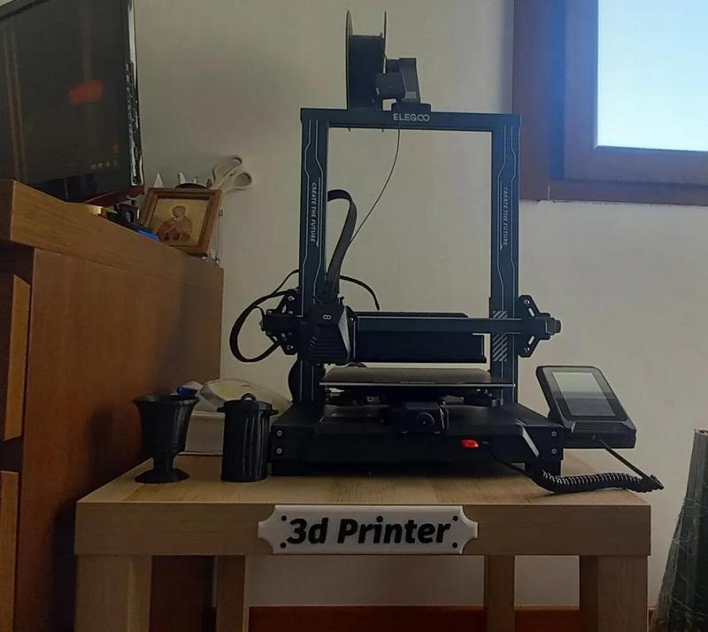 3D printer sign   