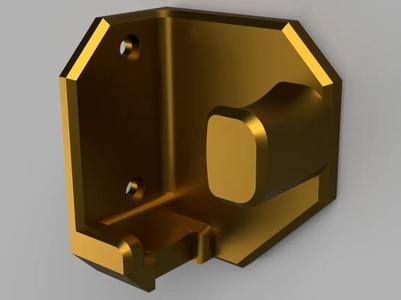 Wall Bracket for Dewalt Stick Vacuum – With Cutout for the Dust Cup Release Button   