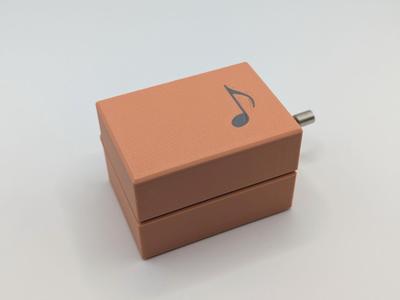 Music Box with Note Inlay - Print in Place