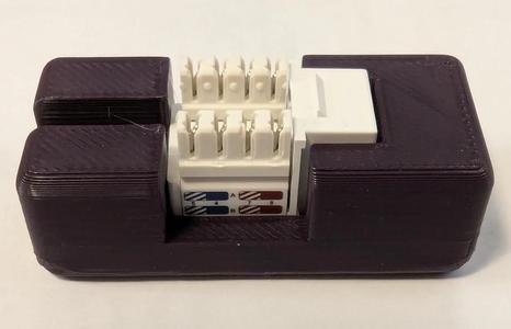 rj45 keystone jack punchdown holder   