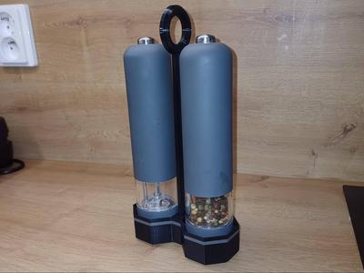 Salt and pepper spice mill holder (LIDL size)