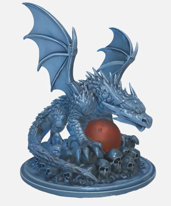 Death Dragon Guarding Its Egg   