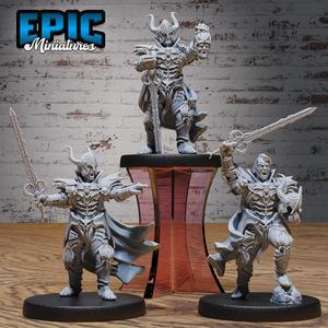 Black Guard Knight Set ‧ DnD Miniature ‧ Tabletop Miniatures ‧ Gaming Monster ‧ 3D Model ‧ RPG ‧ DnDminis ‧ STL FILE