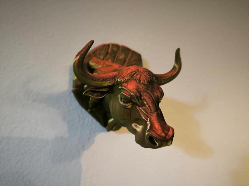 Bull head trophy decor   