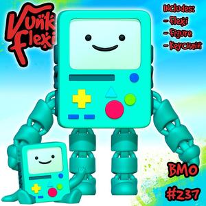 Adventure Time BMO MultiColor Flexi Print-In-Place + figure & keychain