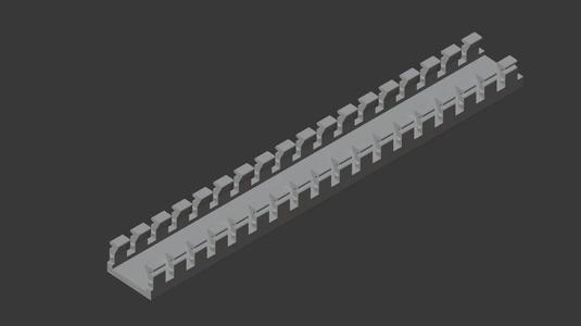 Cable duct 25x15 4mm²   