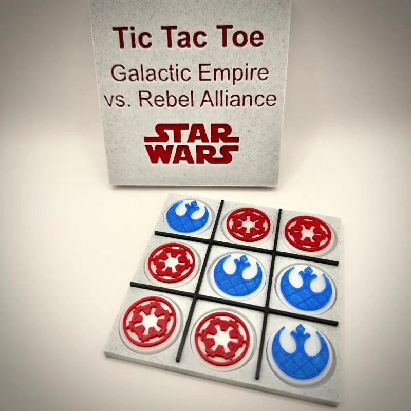Tic Tac Toe Star Wars Galactic Empire vs. Rebel Alliance   