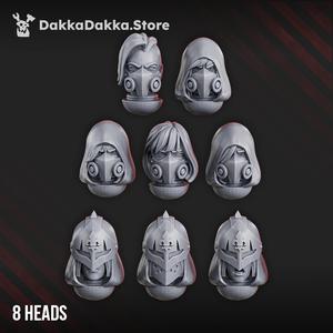 Retribution & Redemption Heads Set x8