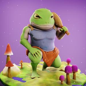 Mireclaw Frog (scout) - 32mm (Sup/Unsup)