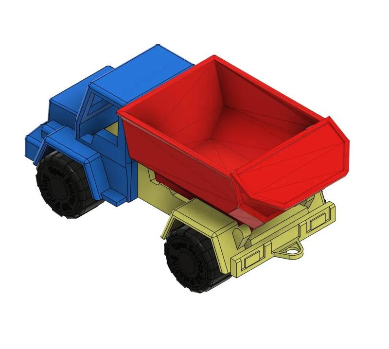 Toy Dump Truck With Tailgate   
