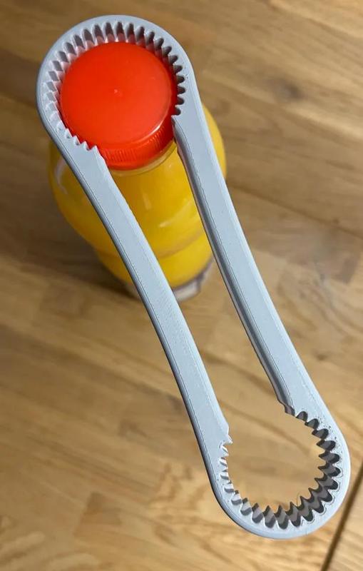 Helfer für Schraubverschlüssen an Kunststoffdeckeln   