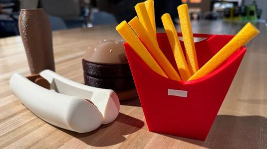 French Fry Office Supply Container   