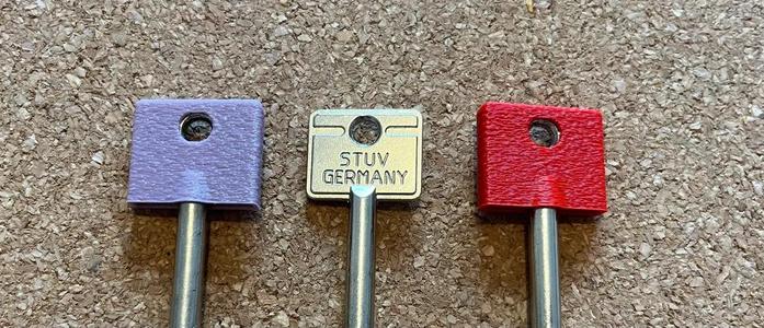 Key cap/tag/recognizer - STUV GERMANY key   