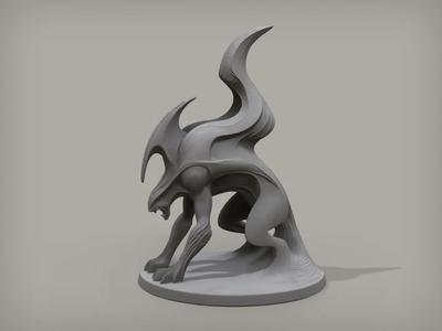 Snarl, Superhero Statue   