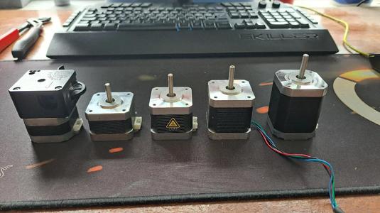 All common NEMA17 stepper motors collection, 42-30 to 42-60, shaft 16mm to 22mm   