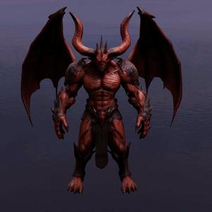 Boss Devil Statue   