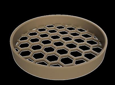 Ventilation grille pipe / Lüftungsgitter KG Rohr DN 125