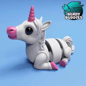 Dreamcon Cute Unicorn / Horned Creature Articulated / Print-in-Place Fable Horse / Rainbow Beast / Magical Monster / Fantasy World Encounter