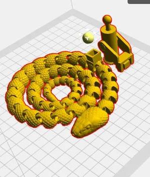 Snake with atachable cannon   