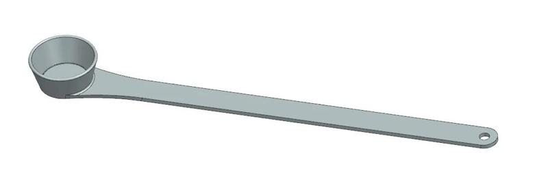 Long tea spoon scooper   