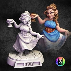 Halfling Female -  Brie the halfling socialite - Female Halfling Townsfolk