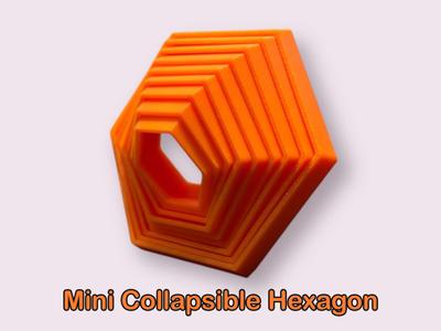 Mini collapsible hexagon fidget toy