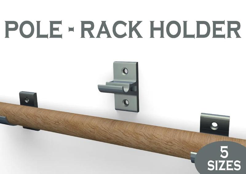 Pole holder - Rack holder - wall mount   