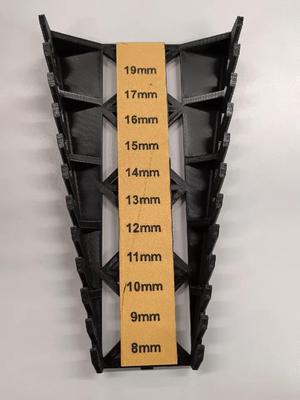 Spanner size guide label - (19mm - 8mm)   