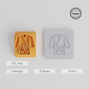 Martial Arts Stamp Tile Set, 5 Sizes 20-40mm, Perfect for Clay, Cookie & Fondant Crafting Design PRODUCT_2411