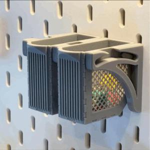 Sliding Quick-Access Storage Box for Skadis 