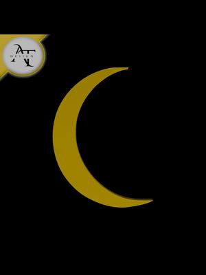 Simple Moon Symbol - 2D Art 