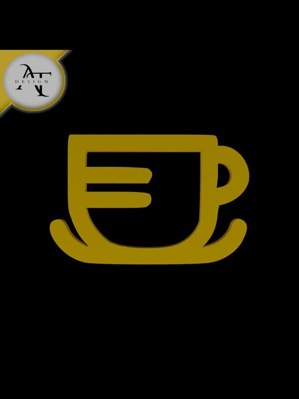 Simple Coffee Cup Symbol - 2D Art