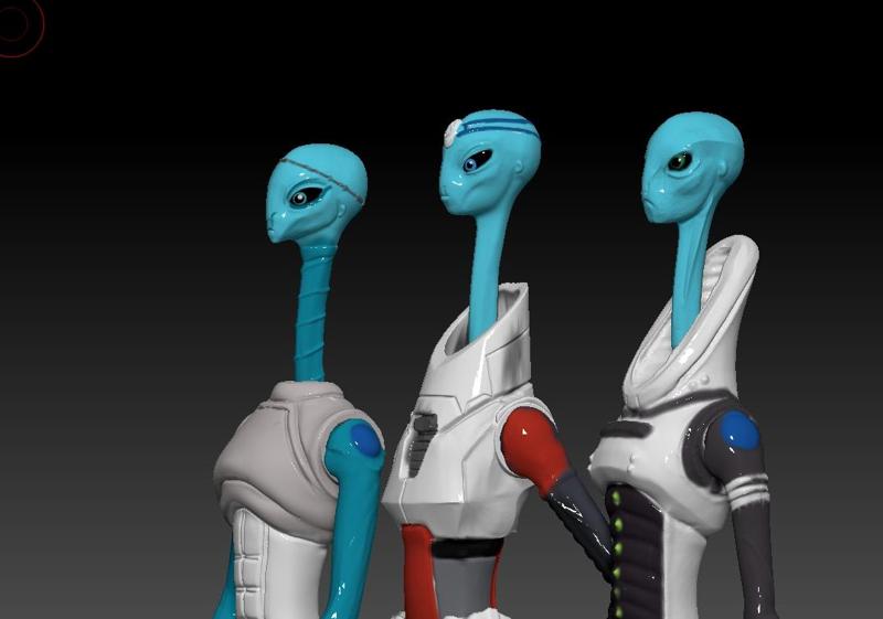 STAR WARS .STL The Bad batch OBJ. Kamino characters 3d KENNER STYLE ACTION FIGURE.