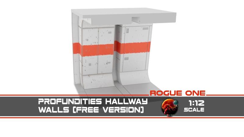 Rogue One - Profundities Hallway - Walls 1-12 scale