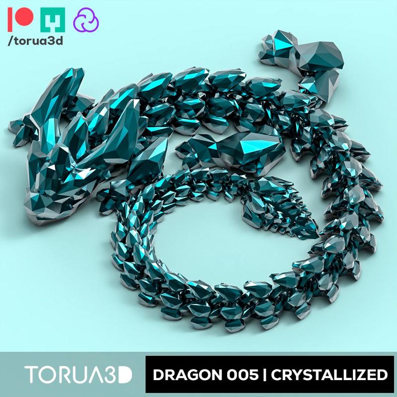 Articulated Dragon 005 Crystallized