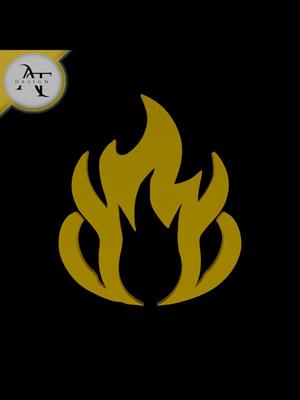 Simple Flame Symbol - 2D Art