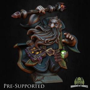 Abraham The Overlord Bust [PRE-SUPPORTED] Sorcerer Wizard Dwarf