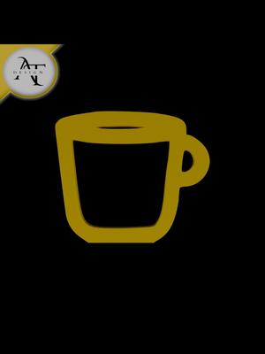 Simple Coffee Cup Symbol - 2D Art