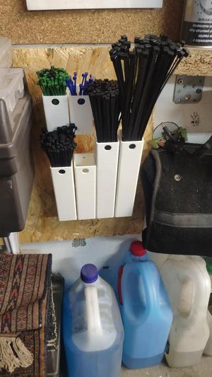 zip ties organizer