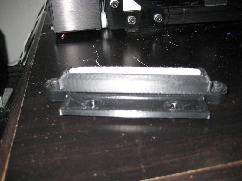 Retrofit Nozzle wiper for mounting a Lulzbot Mini style bed wiper to a Taz or other printer