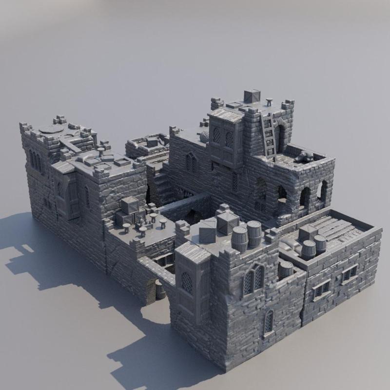 Desert Baazar District - Tabletop Terrain - 28 MM