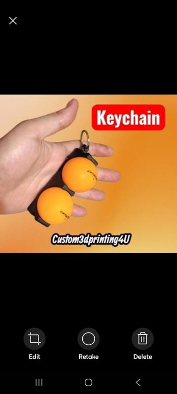 Ping Pong Ball Keychain Holder – Holds 2 Balls | Double Carry Sports Accessory