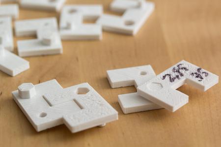 3D Printer Calibration Piece With Pegs