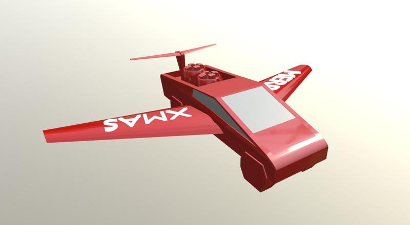 Santa's new  custom Cybertruck