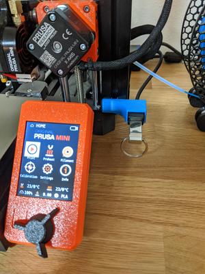 Prusa Mini USB extension snap fit mount (no hardware required)