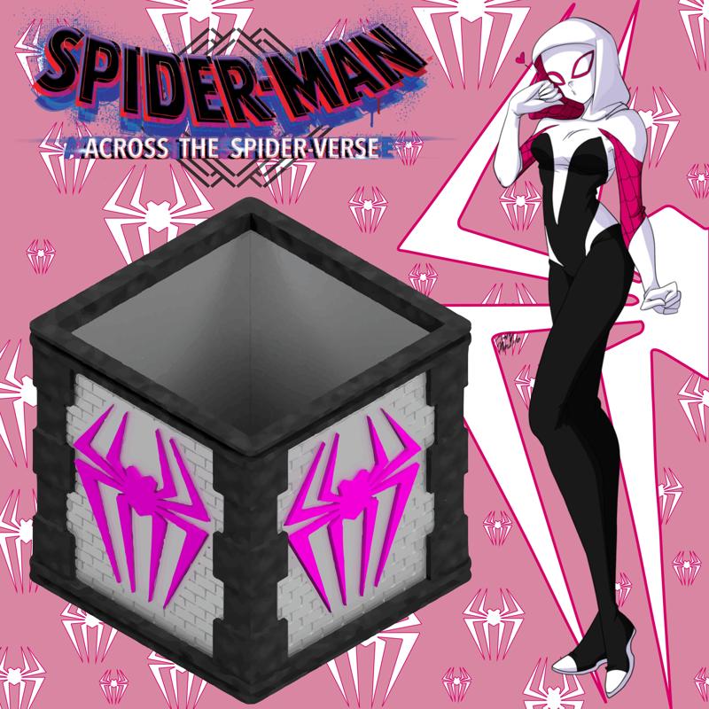 spiderman gwen complete box, interchangeable walls, ceiling and floor lamps #LAMPSXCULTS
