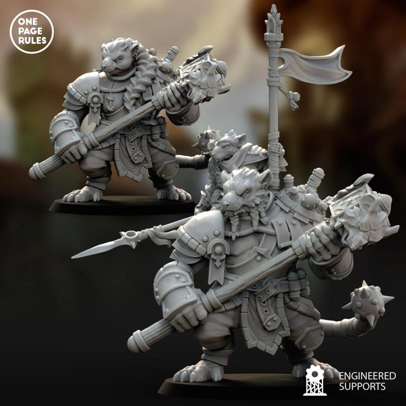Battle Master on Rat Ogre (Captain) - Ratmen